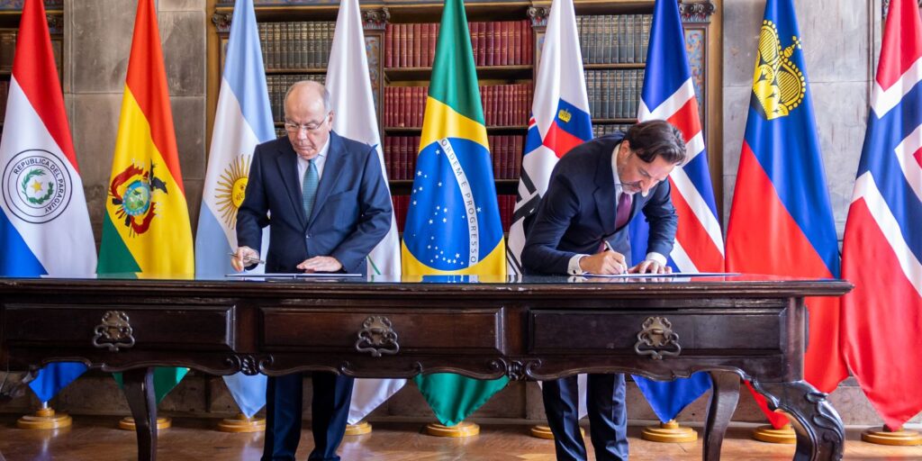 Mercosul assina acordo de livre comércio com quatro países europeus mercosul-assina-acordo-de-livre-comercio-com-quatro-paises-europeus