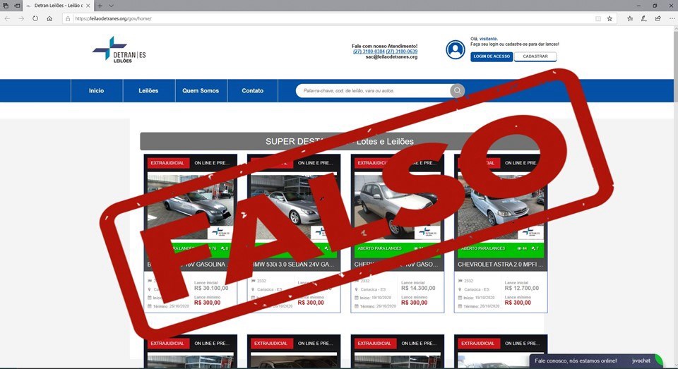 Operação prende quadrilha que fazia leilões falsos na internet